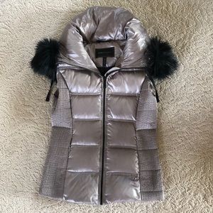 Metallic winter vest